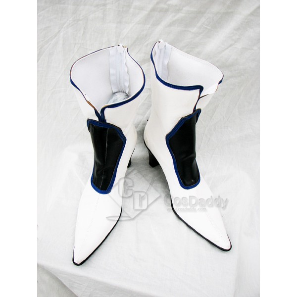 Guilty Gear Dizzy White Cosplay Boots Custom Made