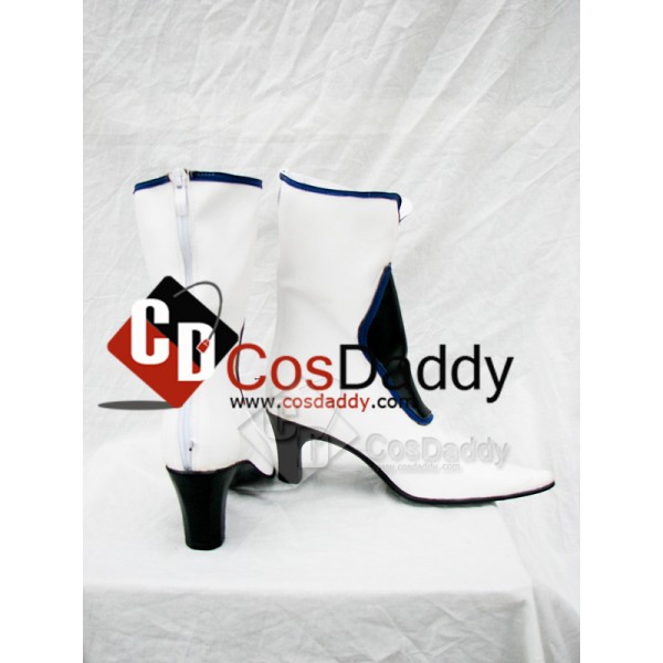 Guilty Gear Dizzy White Cosplay Boots Custom Made