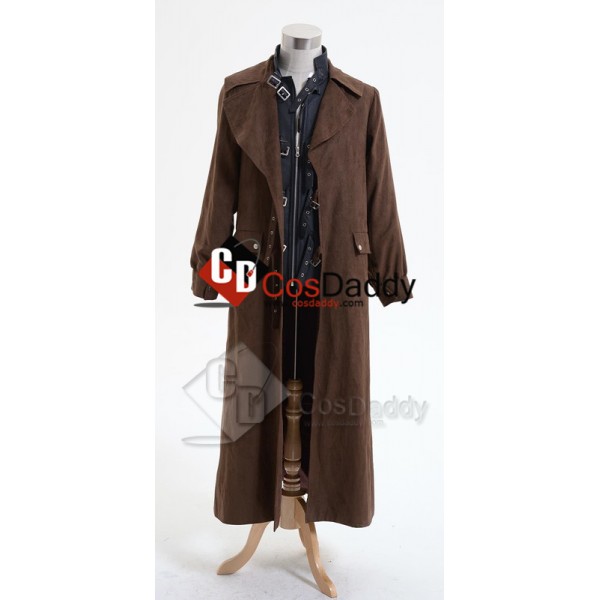 Harry Potter Alastor Moody Mad-Eye Trench Coat Vest Cosplay Costume 