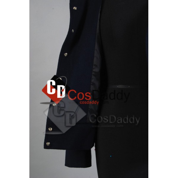 Harry Potter and the Deathly Hallows Hermione Granger Navy Blue Jacket Cosplay Costume 