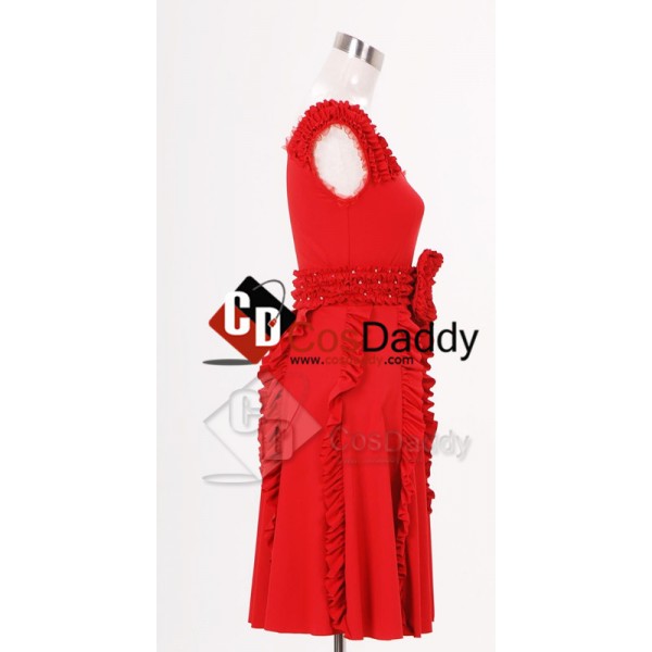 Harry Potter and the Deathly Hallows Hermione Granger Red Dress Cosplay Costume