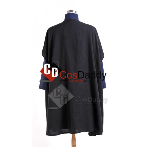 Harry Potter Deathly Hallows Severus Snape Coat Cosplay Costume Blue Version