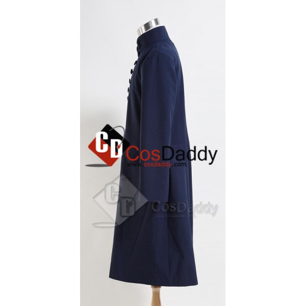 Harry Potter Deathly Hallows Severus Snape Coat Cosplay Costume Blue Version