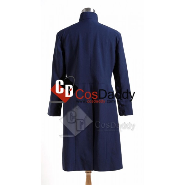 Harry Potter Deathly Hallows Severus Snape Coat Cosplay Costume Blue Version