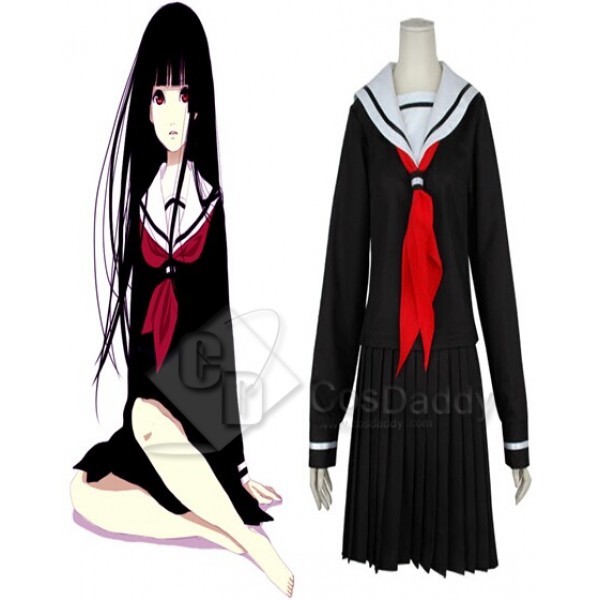 Hell Girl Ai Enma Uniform Cosplay Costume 