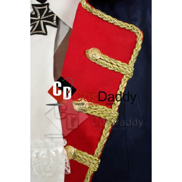 Hetalia:APH Axis Powers Prussia Cosplay Costume