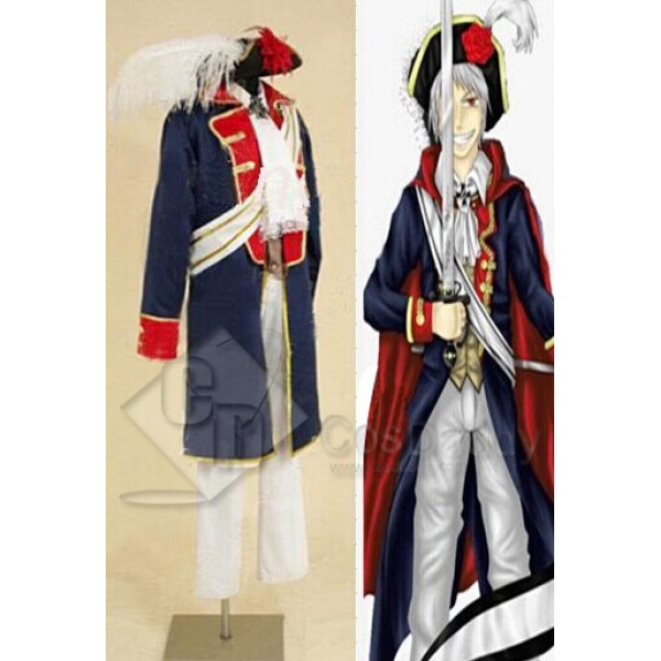 Hetalia:APH Axis Powers Prussia Cosplay Costume
