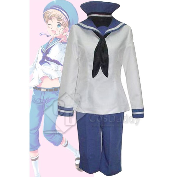 Hetalia: Axis Powers Sealand Peter Kirkland Cosplay Costume