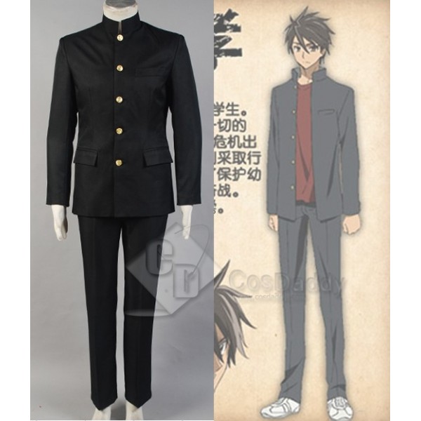 High School of the Dead HOTD Takashi Komuro Cosplay Costume