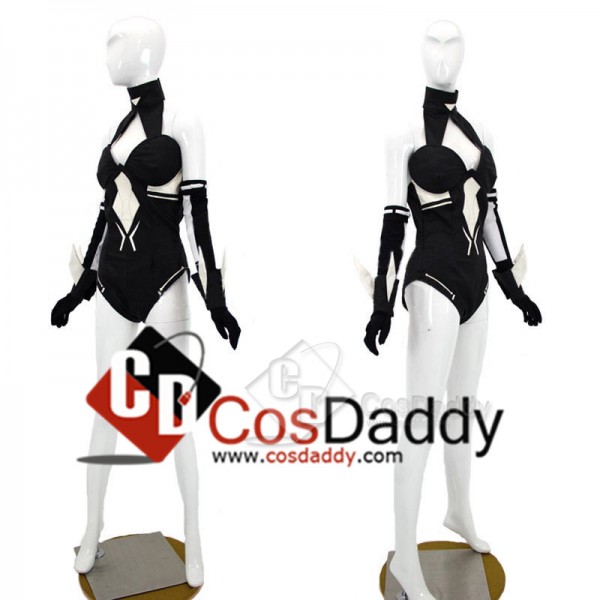 Hyperdimension Neptune Black Heart Uniform Outfit Cosplay Costume