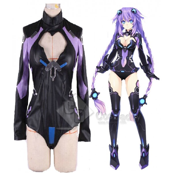 Hyperdimension Neptune Purple Heart Uniform Outfit Cosplay Costume