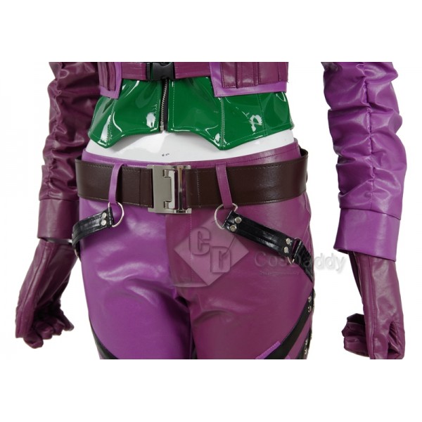 CosDaddy Injustice 2 Harley Quinn Sexy Purple+Green Battle Suit  Cosplay Costume 