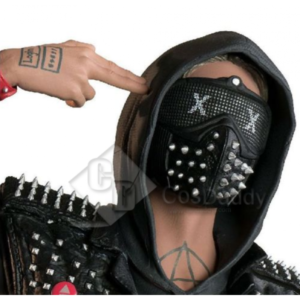 CosDaddy Watch Dogs 2 Dedsec Aiden Pearce Wrench Mask Helmet Eyepatch Face Muffle Cosplay