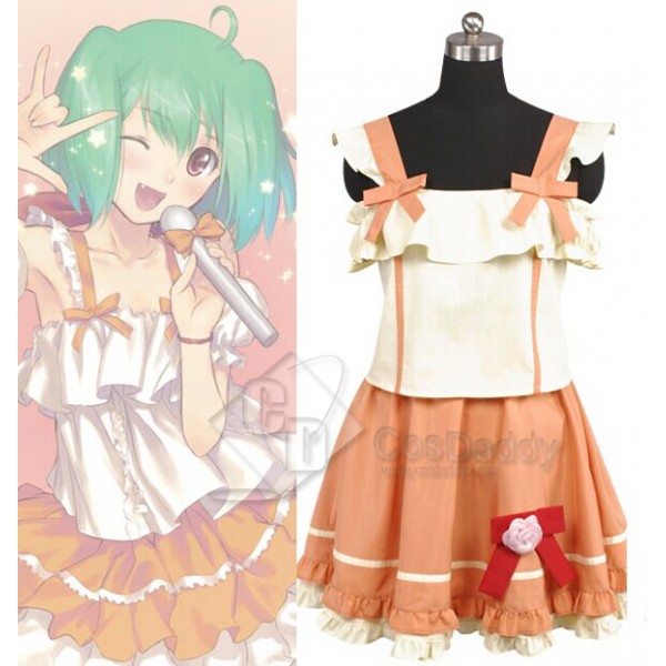 Macross Frontier Ranka Lee Singer Dress Cosplay Costume  