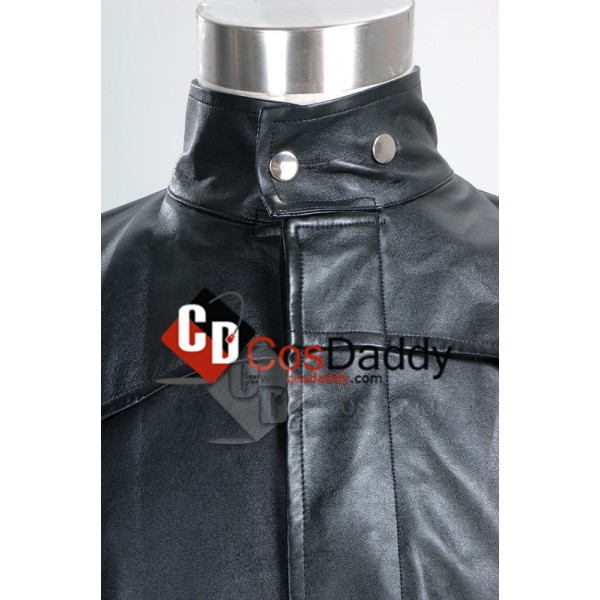 The Matrix Neo Long Black Leather Coat Cosplay Costume