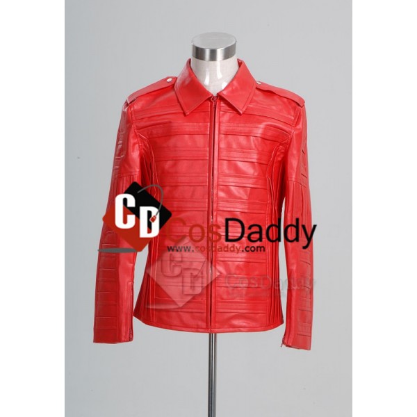 Michael Jackson Man in the Mirror Pleather Jacket Cosplay Costume