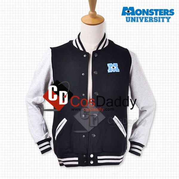 Monsters University Varsity Jacket Black Adult Cosplay Costume