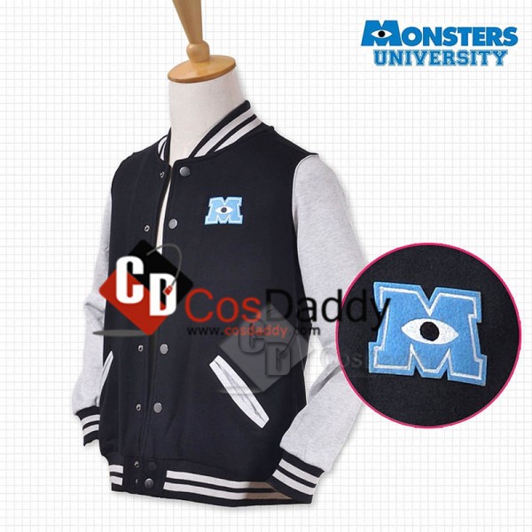 Monsters University Varsity Jacket Black Adult Cosplay Costume
