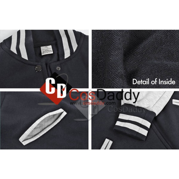Monsters University Varsity Jacket Black Adult Cosplay Costume