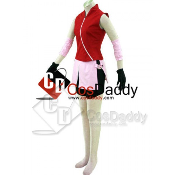 Naruto Haruno Sakura Cosplay Costume 