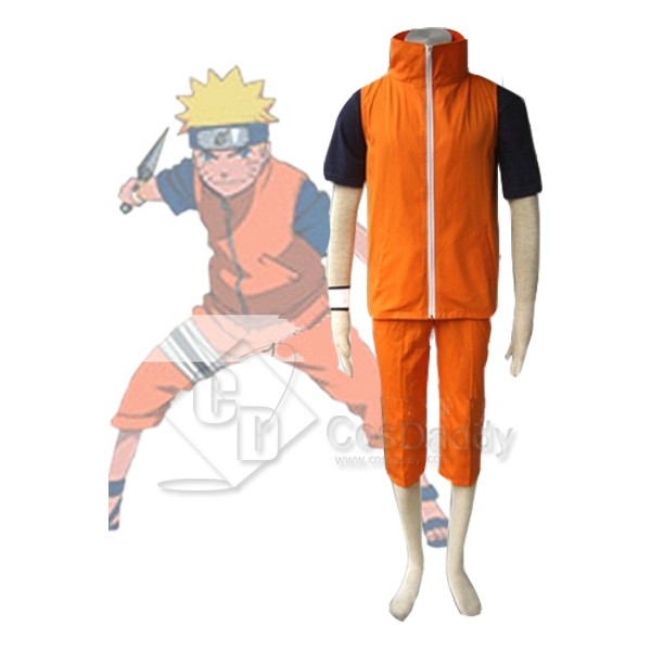 Naruto Shippuden Uzumaki Naruto Cosplay Costume Version B 