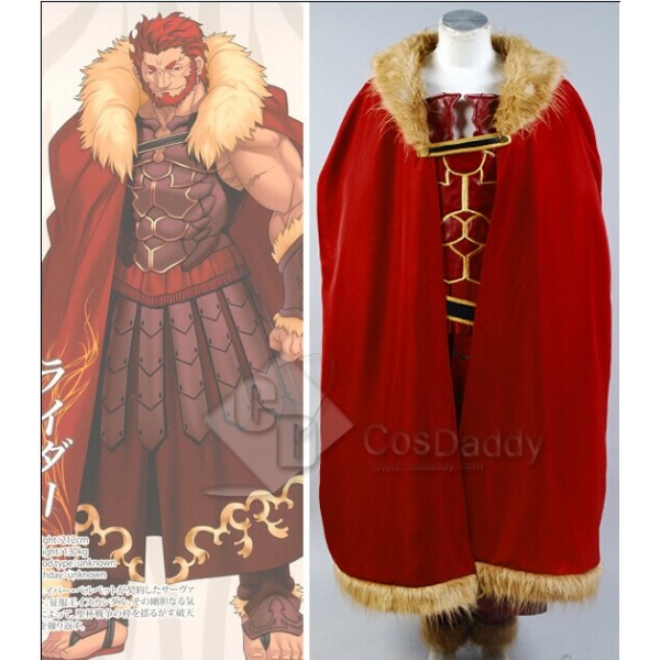 New Fate/Zero Servant Rider Iskandar Cosplay Costume