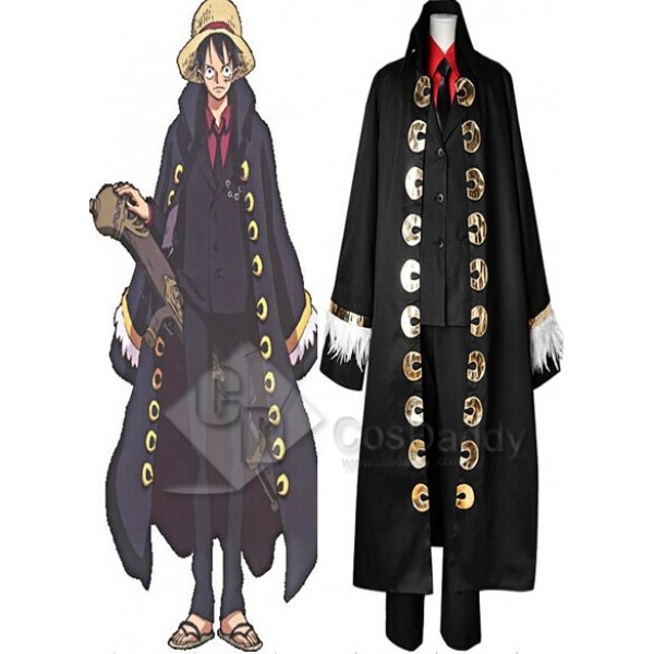 One Piece Monkey D Luffy Movie Version Cosplay Costume 