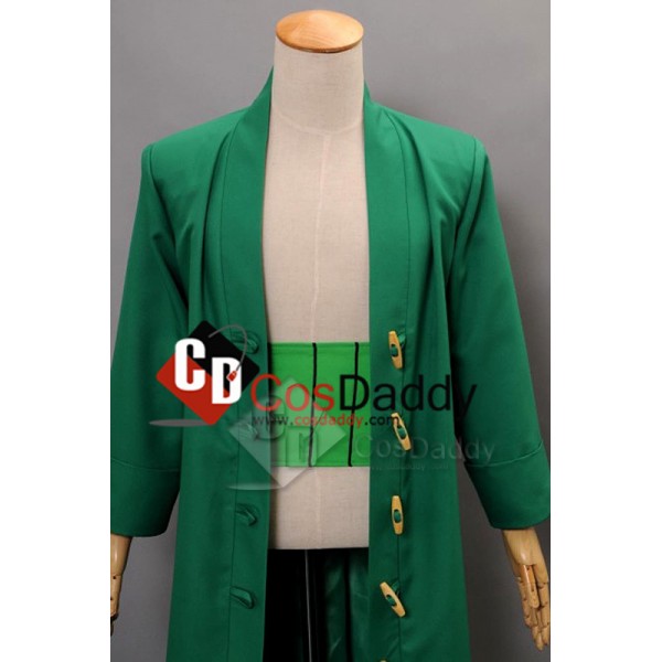 One Piece New World Zoro Anime Manga Cosplay Costume  