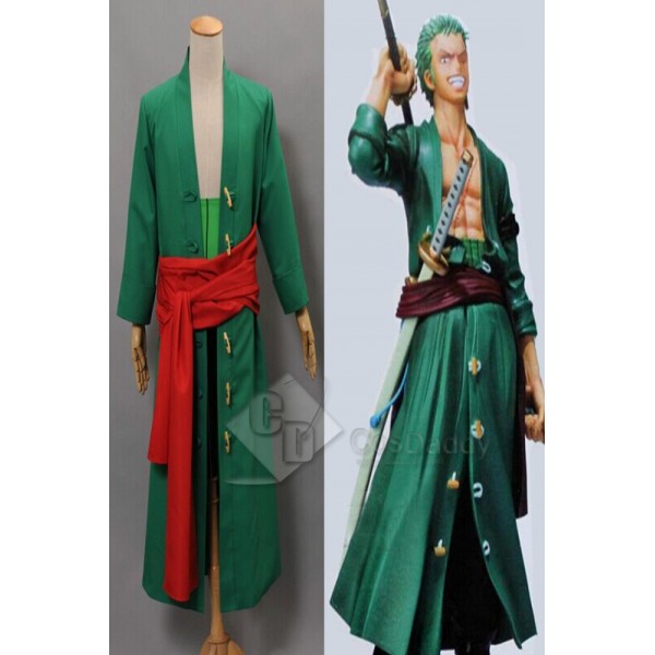 One Piece New World Zoro Anime Manga Cosplay Costume  