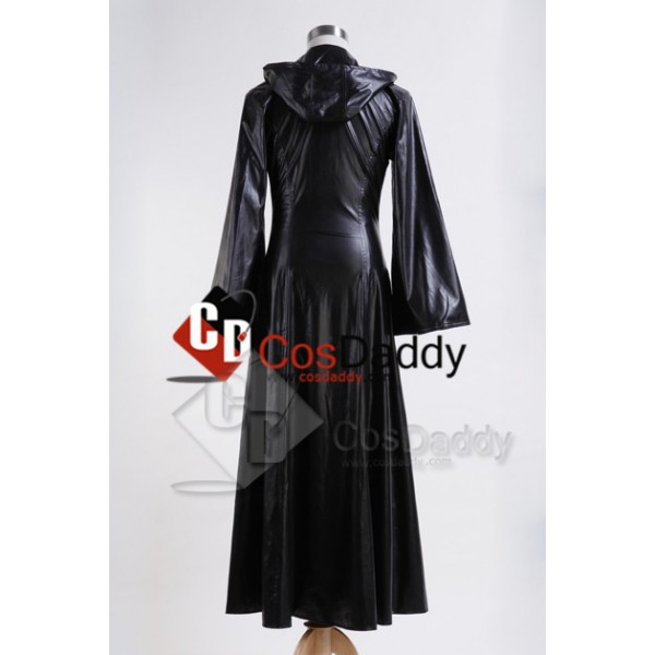 Organization XIII Kingdom Hearts II Cosplay Pleather Coat Cosplay Costume New Version 