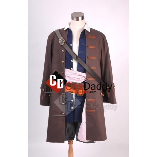 Pirates of the Caribbean 4: Jack Sparrow Cosplay Costume 