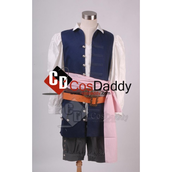 Pirates of the Caribbean 4: Jack Sparrow Cosplay Costume 