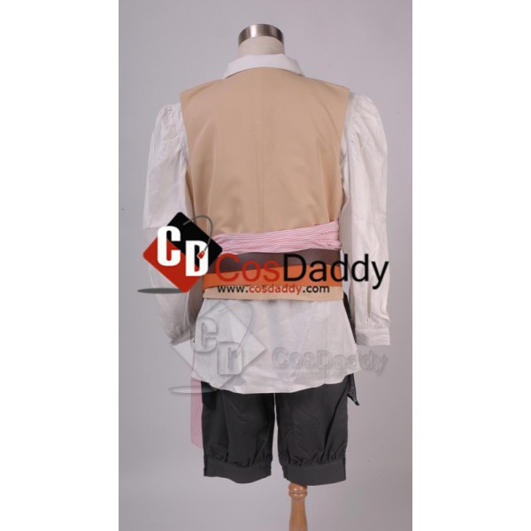 Pirates of the Caribbean 4: Jack Sparrow Cosplay Costume 