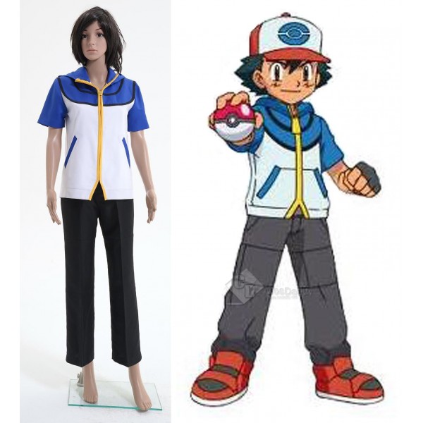 Pokemon Ash Ketchum Cosplay Costume Style B