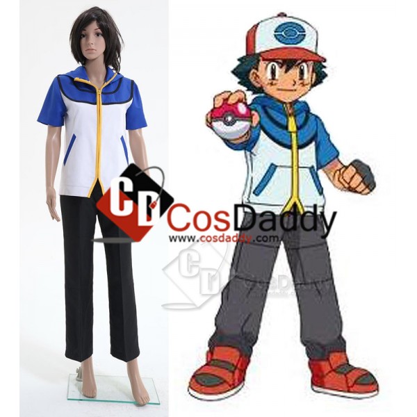 Pokemon Ash Ketchum Cosplay Costume Style B