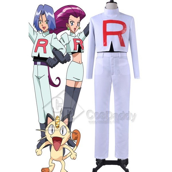 Pokemon Team Rocket James Cosplay Costume