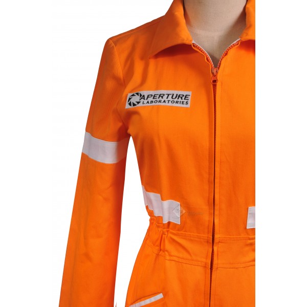 Portal 2 Chell's Jumpsuit Cosplay Costume