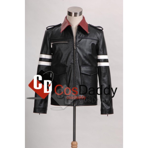 Prototype PS3 Game Alex Mercer Dragon Embroider Leather Jacket Cosplay Costume