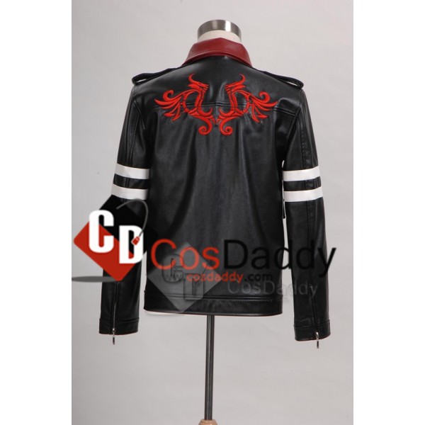 Prototype PS3 Game Alex Mercer Dragon Embroider Leather Jacket Cosplay Costume