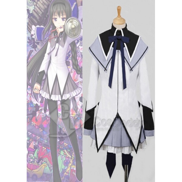 Puella Magi Madoka Magica Homura Akemi Dress Cosplay Costume  