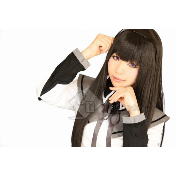 Puella Magi Madoka Magica Homura Akemi Cosplay Wig