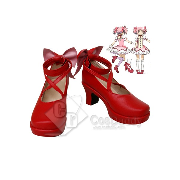 Puella Magi Madoka Magica Kaname Madoka Cosplay Shoes