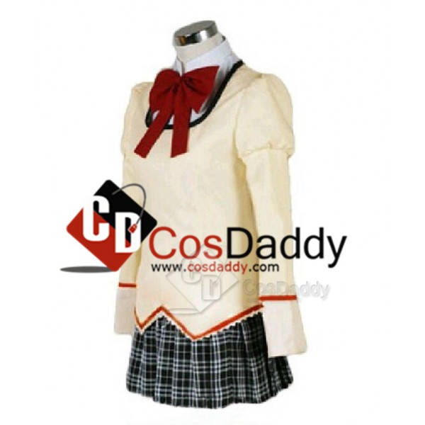 Puella Magi Madoka Magica School Uniform Dress Outfit Cosplay Costume