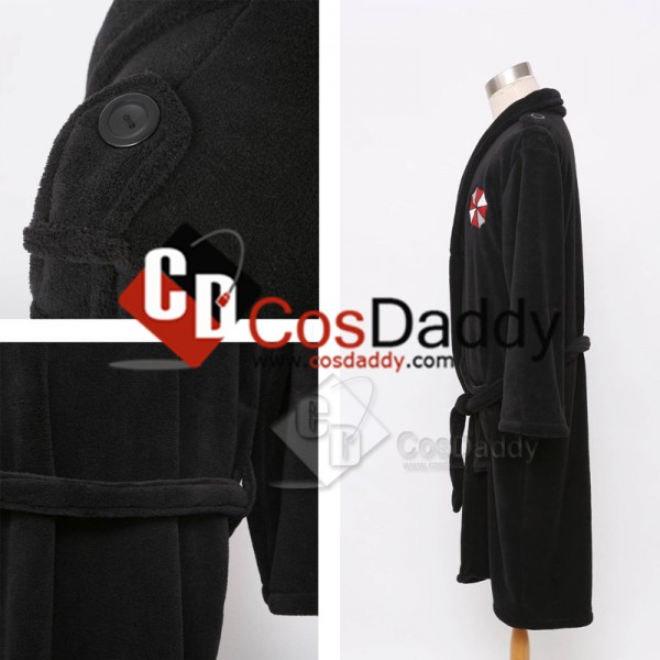 Resident Evil Biohazard Umbrella Corporation Black Bath Robe 