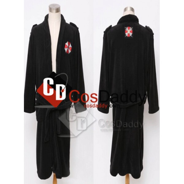 Resident Evil Biohazard Umbrella Corporation Black Bath Robe 
