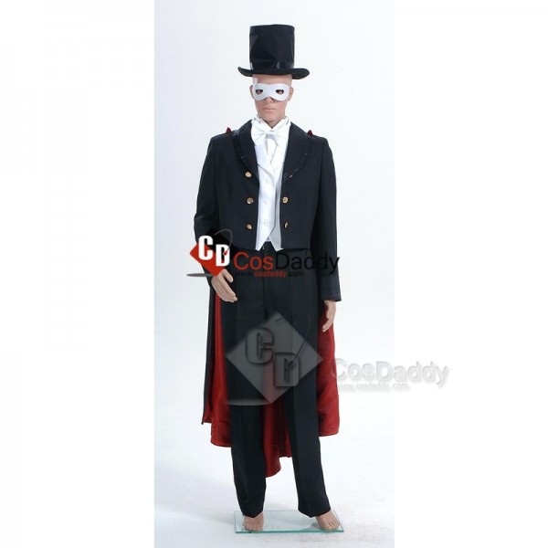 Sailor Moon Tuxedo Mask Mamoru Chiba Cosplay Costu...