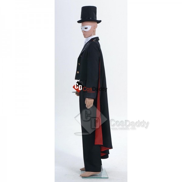 Sailor Moon Tuxedo Mask Mamoru Chiba Cosplay Costume 
