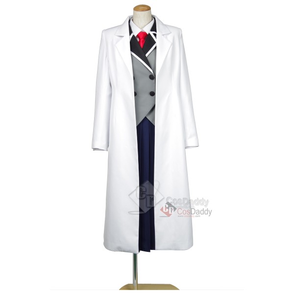 Shimoneta: A Boring World Where the Concept of Dirty Jokes Doesn't Exist Hyouka Fuwa School Uniform White Gown Cosplay Costume