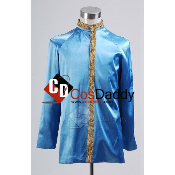 Star Trek TOS the Original Series First Officer Court Martial Spock Blue Satin Jacket