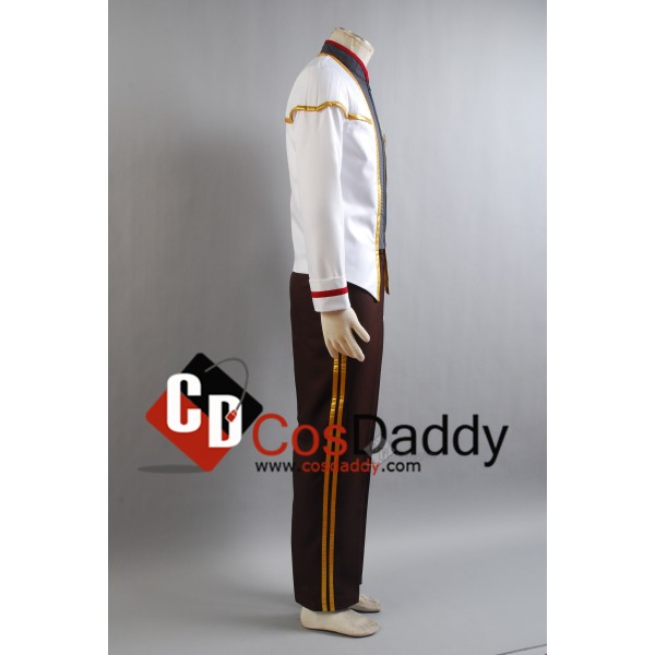 Star Trek TNG Insurrection Nemesis White-Gold Mess Dress Uniform Cosplay Costume